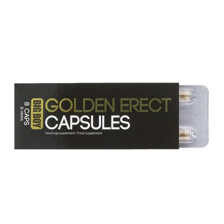 Big Boy – Golden Erect Capsules (8 stuks) - Erectiie pillen