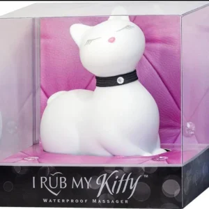 Big Teaze Toys - I Rub My Kitty White - Unique Waterproof Massager